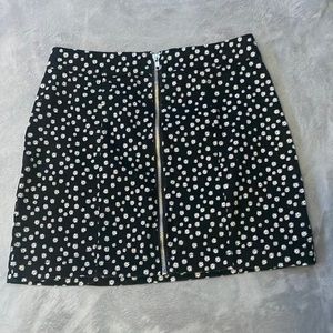 Black flower skirt